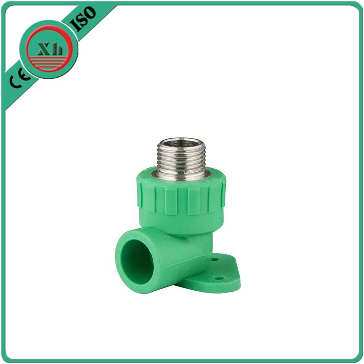 China Plumbing Material PPR 90 Degree Threaded Elbow Heat Preservation Sound Insulation on sale