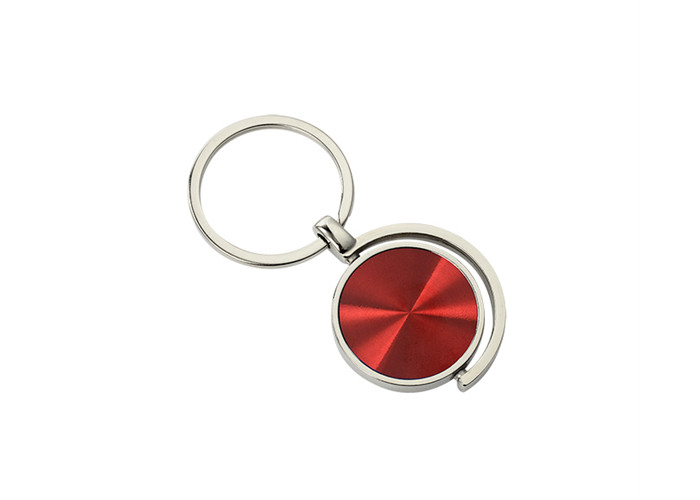 China CD Pattern Metal Keychain Holder Colorful Round Zinc Alloy Keychain JR023 for sale
