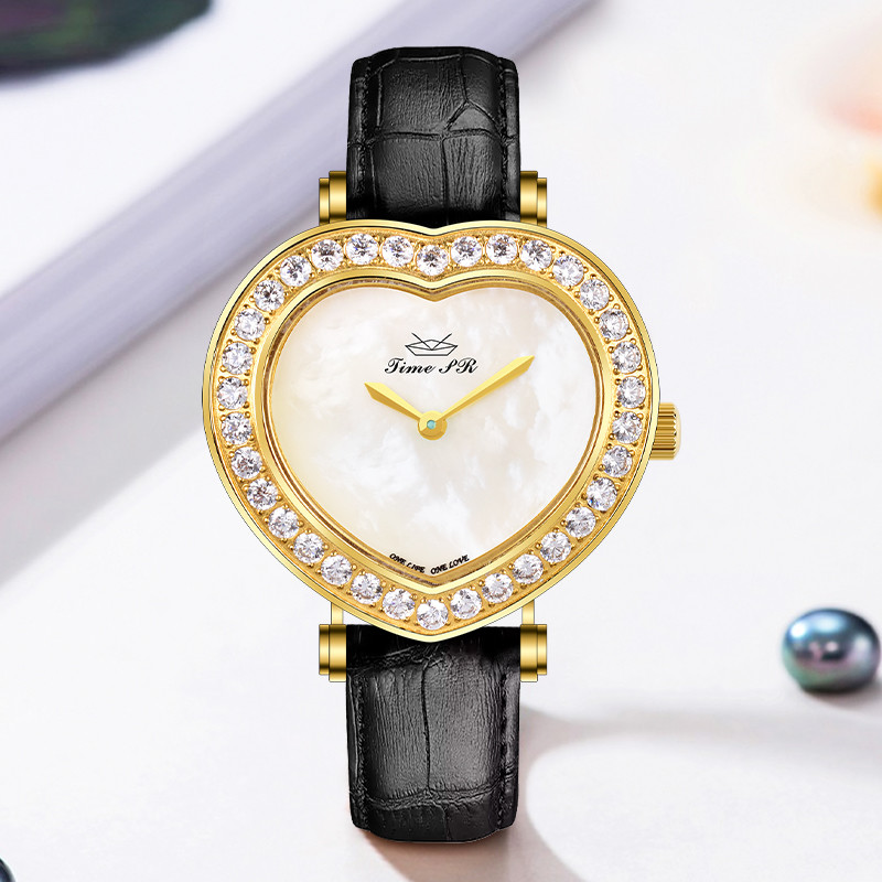 China Charming Multifunctional Leather Strap Waterproof 3ATM Quartz Watch For Women on sale