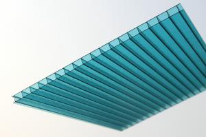 China Anti UV Polycarbonate Insulated Roofing Sheets / Twin Wall Polycarbonate Panels on sale