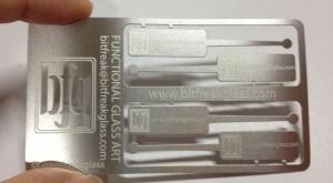 China custom business card printing no minimum metal business card on sale