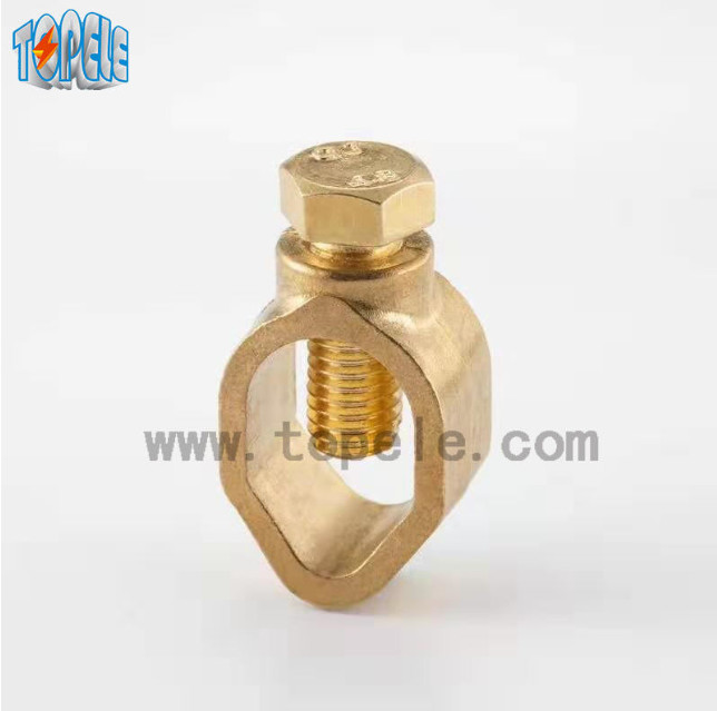 Best Brass Electrical Connector Wiring Groud Rod Clamps / earth rod clamp electrical wire clip for grounding connector wholesale