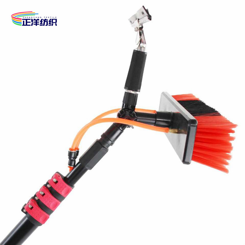 China 12ft Extended Handle Cleaning Brush Aluminum Telescopic Sweeping Brush on sale