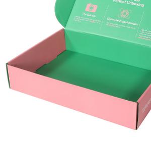 China Pink OEM Clothing Packaging Box , ISO Corrugated Mailer Boxes on sale
