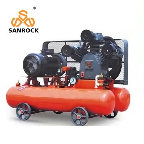 Cheap Red Silent Diesel Engine Driven Air Compressor Drilling Air Compressor 0.5mpa for sale