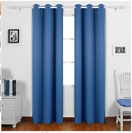 Best Dark Blue Custom Window Curtains With Multiple Sizes And Pattern Layouts wholesale