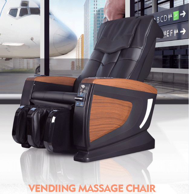 China 4d Manipulator Vending Massage Chairs EMS Bluetooth Hifi Black Massage Recliner Chair ODM on sale