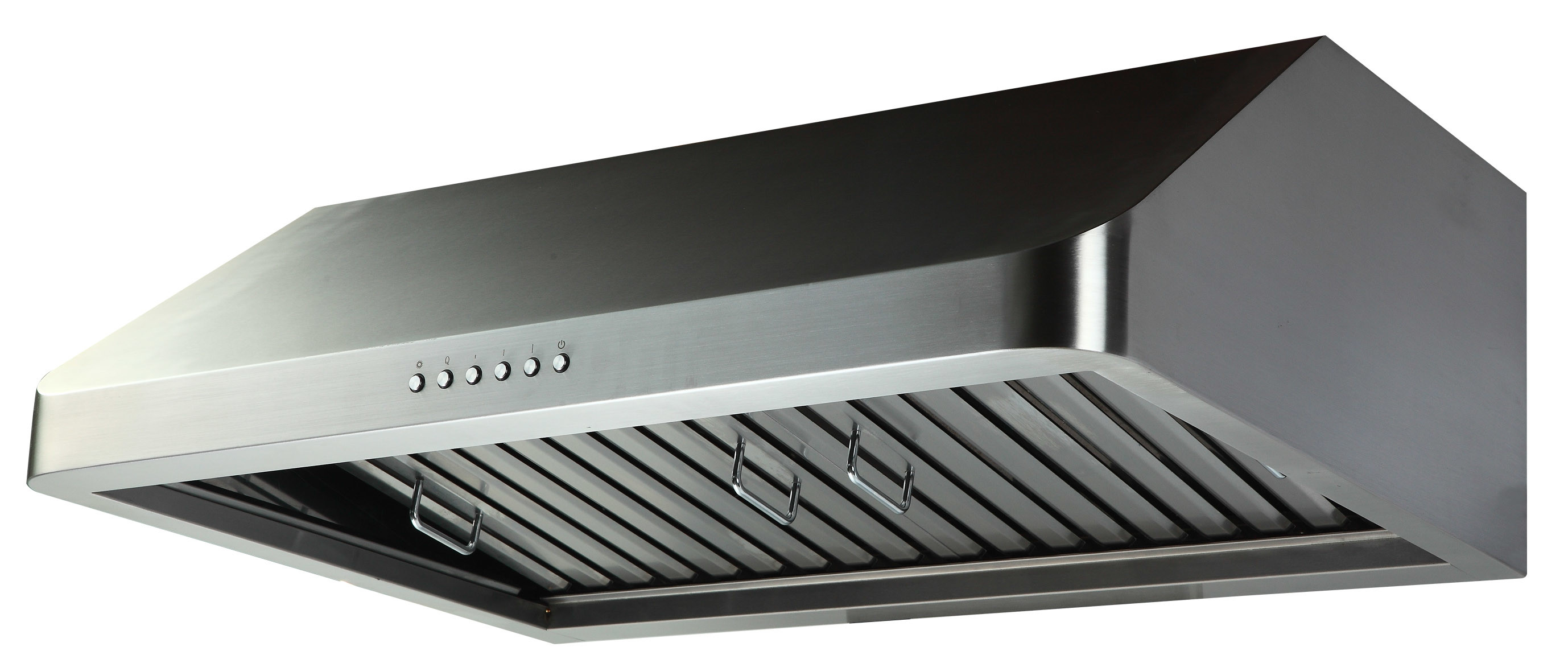 China 6round duct vent under cabinet range hood with touch control and remote in ETL standard on sale