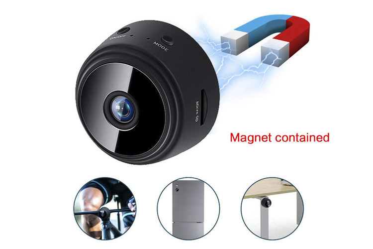 China 140g High Resolution Wifi Mini Security Camera Night Vision ROHS Approved on sale