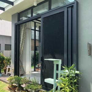 China Villa Garden Security Sliding Screen Door With Aluminum Frame Stainless Steel Screen on sale