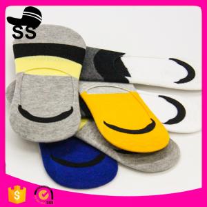 China 2017 Yiwu 69% Cotton 25 % polyester 6%Spandex Wholesale Distributors Knit Custom Elite Man Low Cut Men Winter Boat Socks on sale