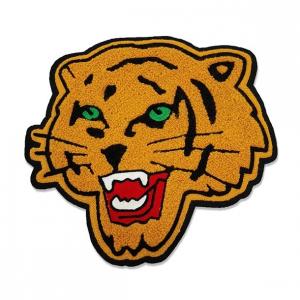 China Soft Tiger Chenille Embroidery Patches Custom Logo Sample Available on sale