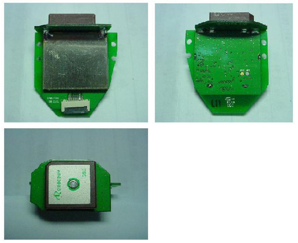 GPS module with vertical patch antenna