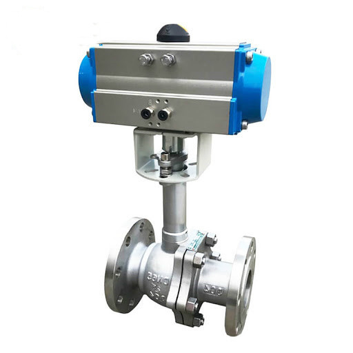 Cheap Pneumatic Actuated Cryogenic Ball Valves 304 Body Liquid Oxygen Hydrogen for sale