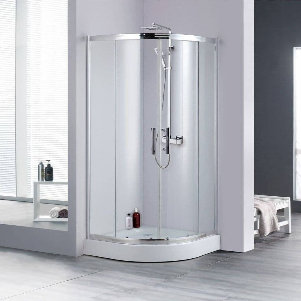 China ODM Frameless Sliding Glass Shower Doors Ultra Silver ISO14001 Approved on sale