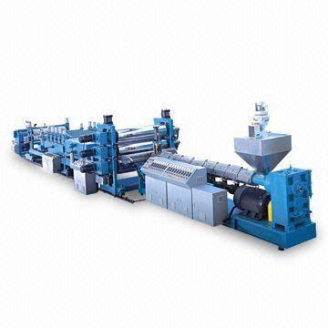 Cheap Corrugated Sheet Extrusion Machine, Adopts Soundproof Design and Excellent Plasticizing Effect for sale