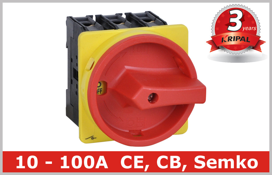 China Industrial 100A Motor Isolator Switch , DIN Rail Based Mounting on sale