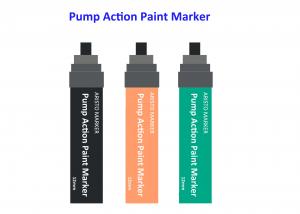 China 12mm Pump Action PP Paint Marker Pen / Safety Art Marker Pens for Artists on sale