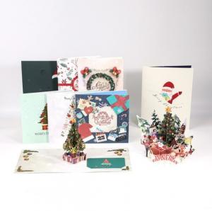 China Art paper Personalised Printed Cards Three Dimensional Christmas Greeting Card on sale