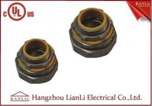 China Liquid Tight Flexible Conduit Fittings Straight Connector With PVC Throat on sale