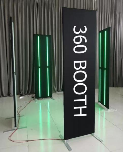 Cheap 360 Video Photo Booth Enclosure Backdrop With Customized Logo Service for sale