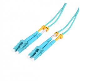 China OM3 50/125um Fiber Patch Cord LC To LC Multimode 2.0mm Duplex Data Center Fiber Optic Cable on sale