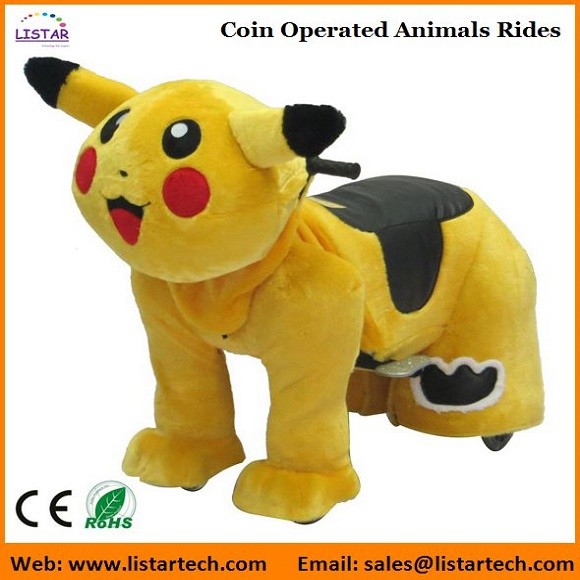 Pokemon Coin Operated Battery Animals Electric Ride on Motorized Animals for mall
