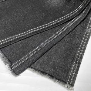China Sulfur Raw Black Twill Denim Textile 12 oz 170cm on sale