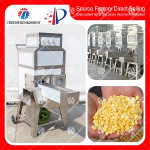 Best Industrial Stainless Steel Corn Sheller Equipment , Automatic Sweet Corn Seed Removing Machine wholesale