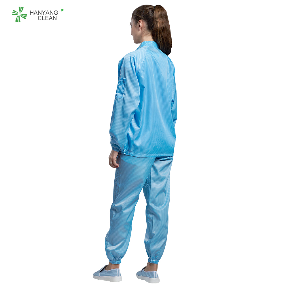 ESD XL Pharmaceutical Anti Static Garments Jacket 100D Electronic ESD Work Pants
