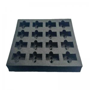 Black XPE Polystyrene Foam Tray Durable For Tool Box / Jewelry / Swatch
