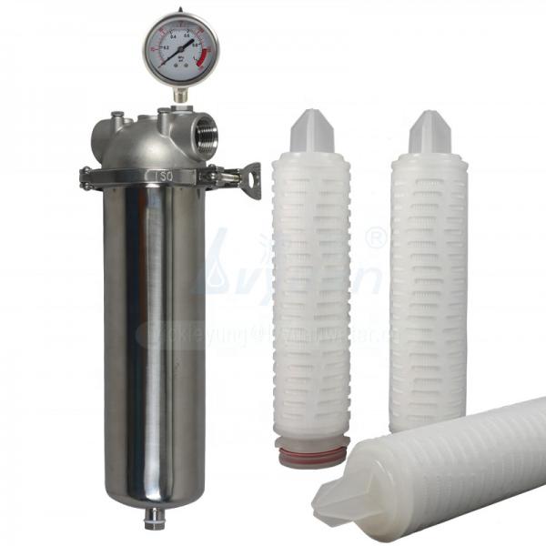 Cheap PP PTFE Pleated Filter Cartridge for sale