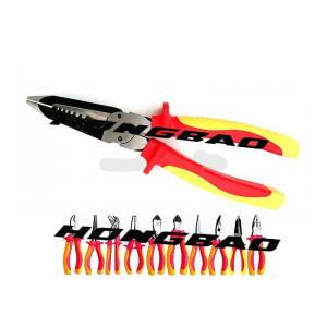 China 8 200mm 1000V VDE Hand Tools Set Insulation Stripping Pliers Cable Crimping Pliers on sale