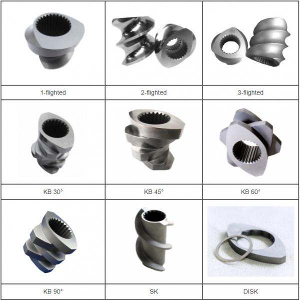 Plastic & Rubber Machinery Parts Screw And Barrel For Twin Screw Extruder