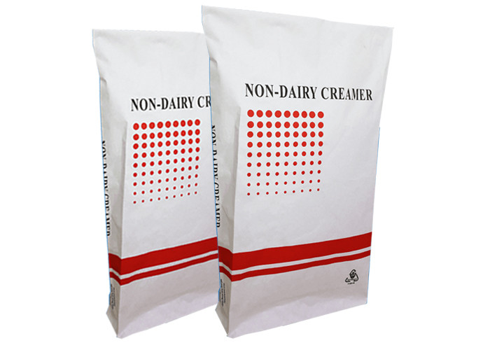China Strong Capacity Pinch Bottom Paper Bags 10kg 20kg 25kg Sugar Protein Powder Packaging on sale