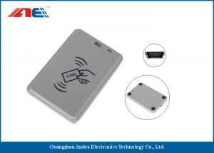 China Handy Compact Mifare RFID Reader , Smart Chip Card Reader Writer USB Support Power on sale