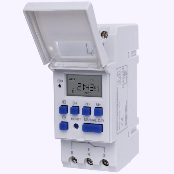 Cheap Electrical Lead Rail ABS Digital Timer Switch 220V 30A 36*66*82mm for sale