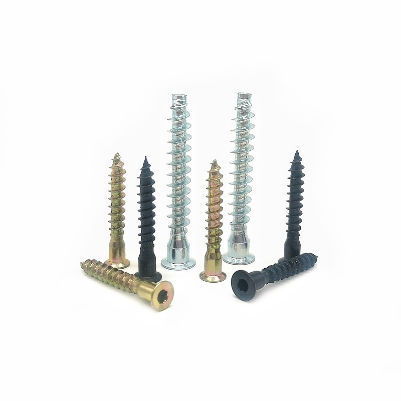 China Countersunk Hexagon Countersunk Head Self-Tapping Screws For Straight-Trimming Wooden Teeth Kitchen Cabinet Bolts on sale