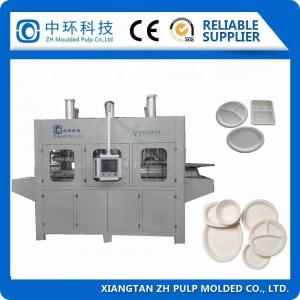 China Custom Bagasse Plate Manufacturing Machine , Take Away Pack Making Machine 7200pcs/hr on sale