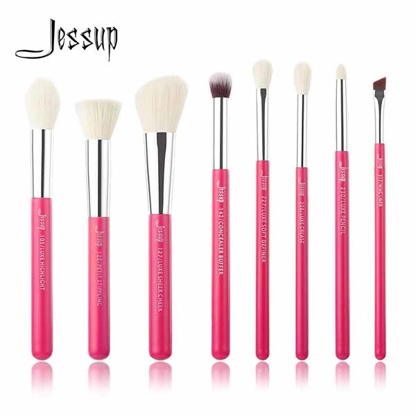 China Jessup 5.6'' 6.9'' Mini Makeup Brush Set For Makeup Beginners on sale