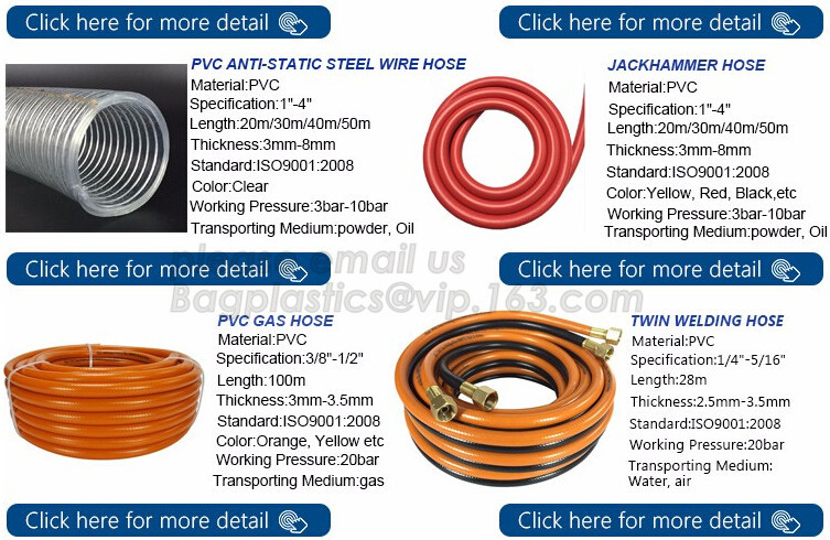 Best Transparent PVC Spiral Pipe Plastic Hose With Spring Steel Wire Reinforcement wholesale