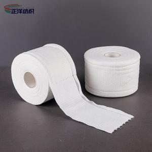 China Spunlace Disposable Microfiber Cloths Nonwoven 80GSM Disposable Face Cleaning Towel on sale