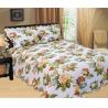 Buy cheap Microfiber Printed Queen Size Bed Quilts , Optional Colors Bed Cover Sets from wholesalers