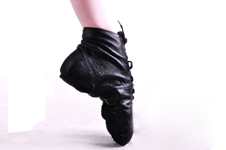 Best Adult and child pig leather black jazz dance boots wholesale