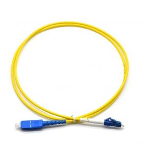 China Singlemode Simplex Fiber Optic Patch Cord Sc Upc To Lc Upc on sale
