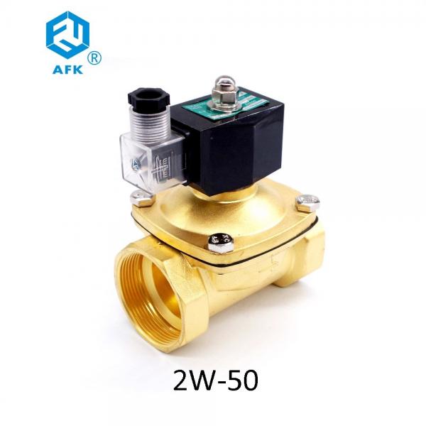 Cheap Diaphragm Normally Closed 2 inch Water Brass Solenoid Valve 220 volt for sale
