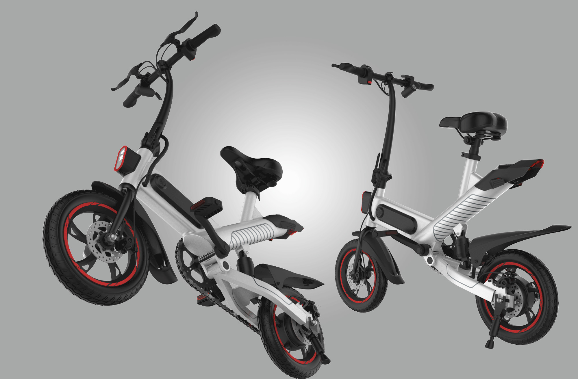 Cheap Electric Compact Folding Bike , Lightweight Fold Up Cycles Eco - Friendly for sale