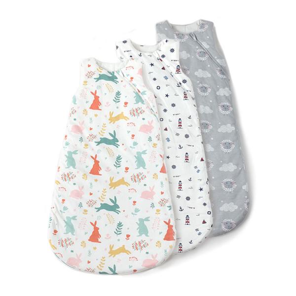 CE Quilted Sleeveless Infant Sleeping Bag With Zipper