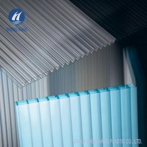 China SGS Greenhouse Triple Wall Polycarbonate Panel 4x8 Fire Resistant on sale