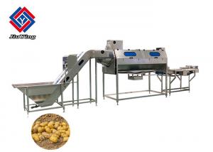 China 380V 3 Pahse Vegetable Processing Line /  Potato Peeling Machinery on sale